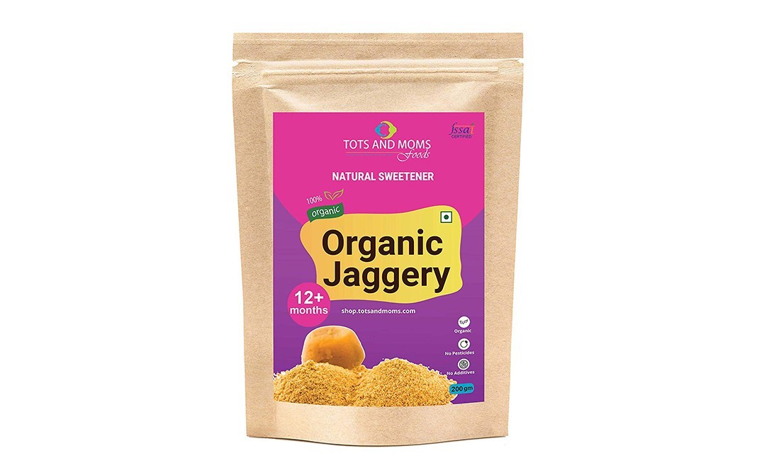 Tots And Moms Foods Organic Jaggery    Pack  200 grams